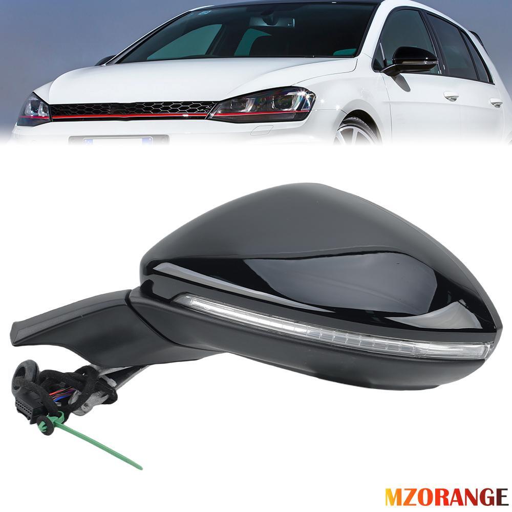 F¨¹r for VW for Golf VII MK7 12-20 Links Au?enspiegel Spiegel Elektrisch Heizung Schwarz
