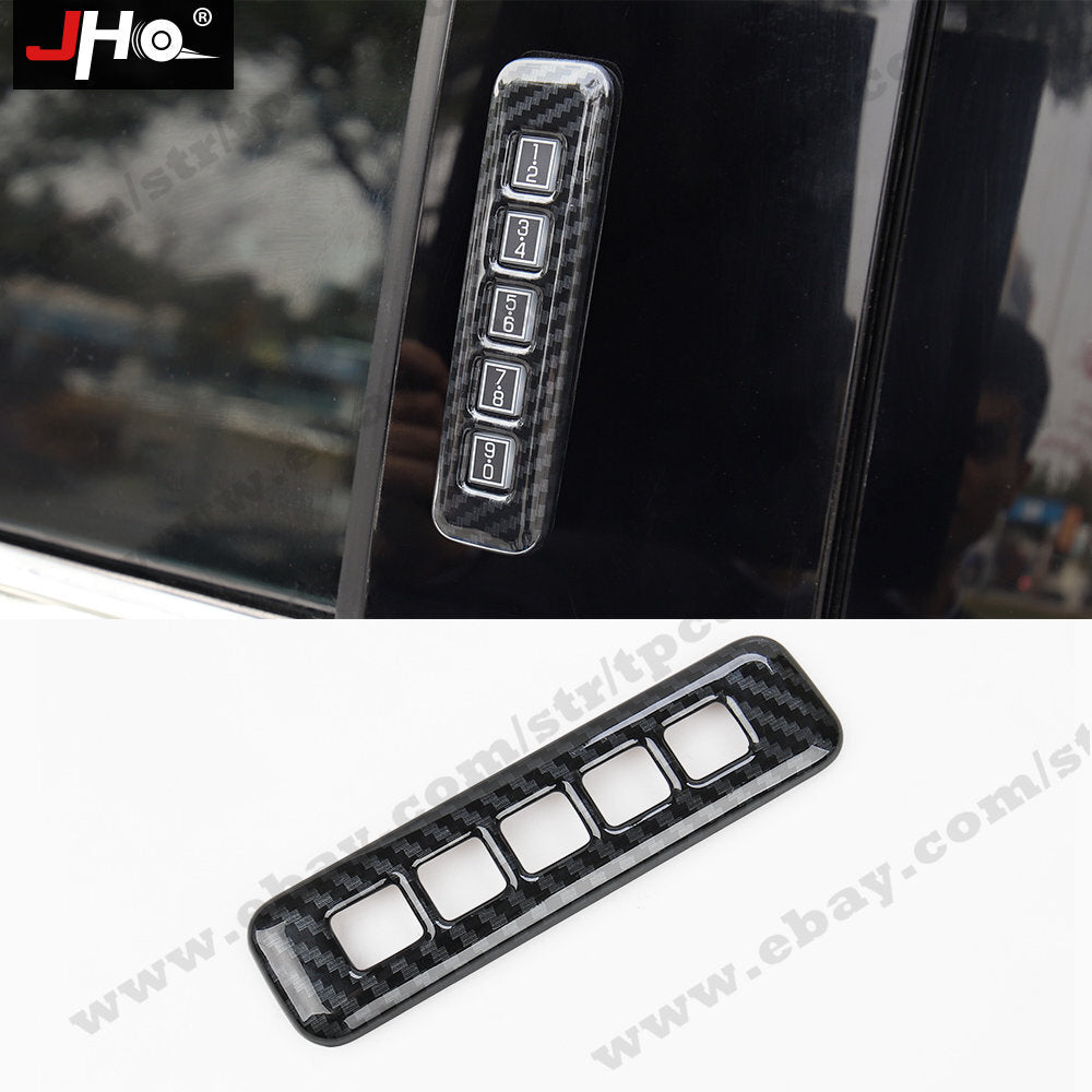 Car Door Lock Password Button Cover Trim Frame for Ford F150 2015-20 Accessories