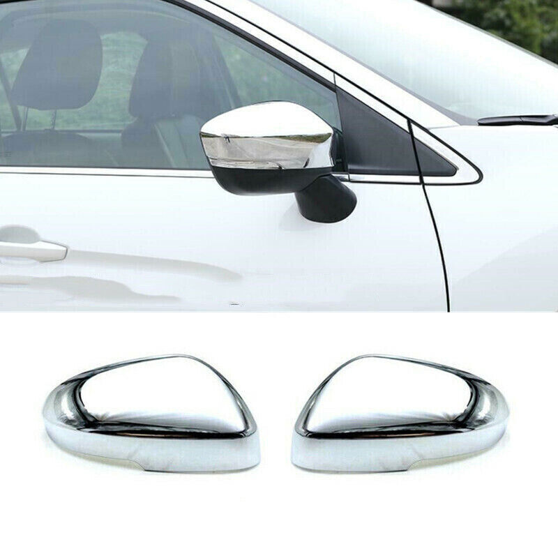 for Nissan Rogue 21-2023 Silver Side Door Rearview Mirror Cover Overlay cap Trim