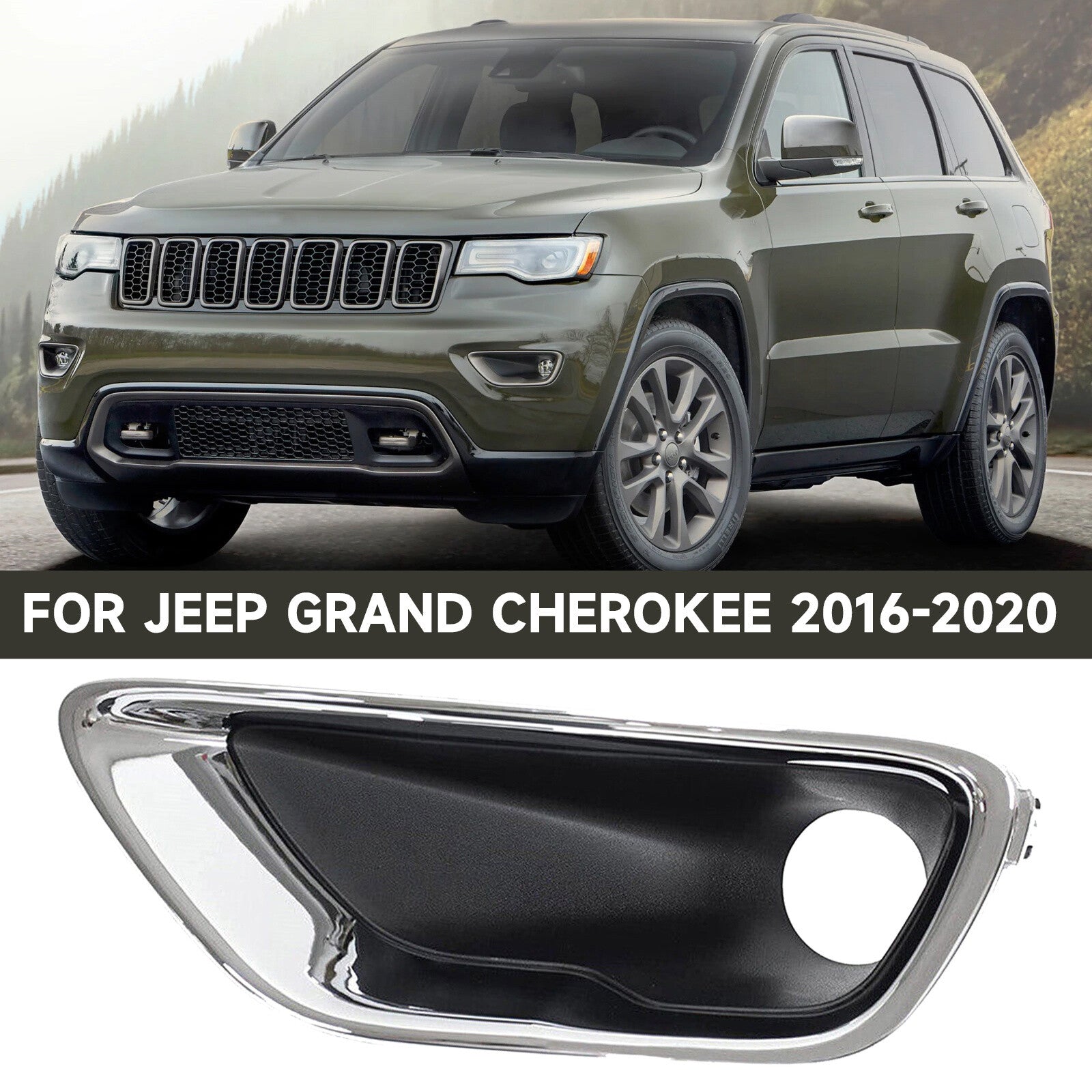 New right front fog light cover trim suitable for 2016 for Jeep Grand Cherokee