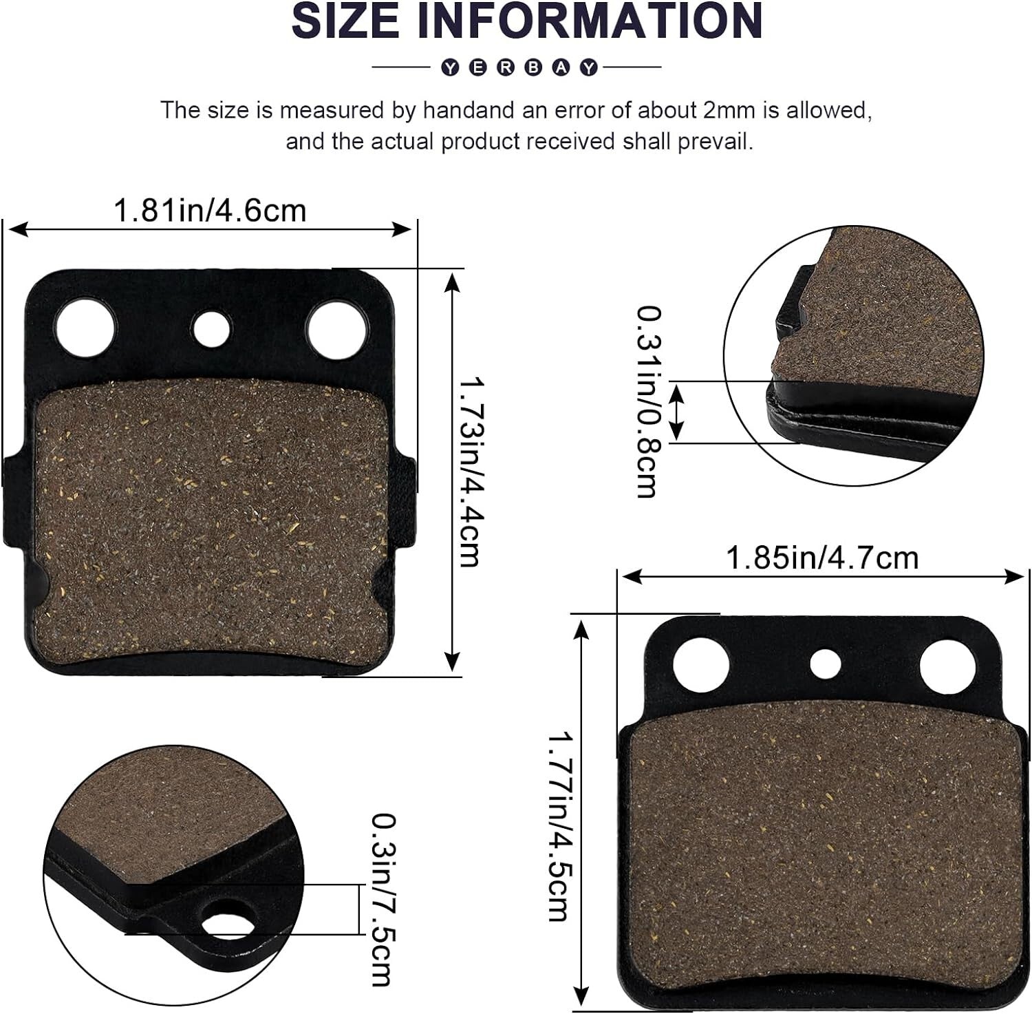 Front Rear Brake Pads for Suzuki LTZ400 Quadsport 400 2003-2012 Arctic Cat 400