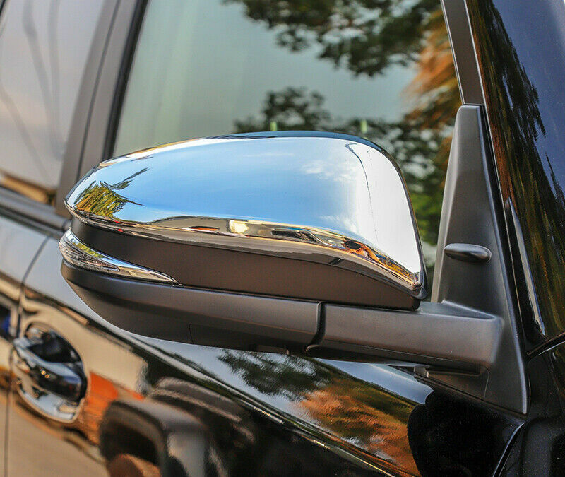 for Toyota 4Runner 2014-2022 Chrome Side Door Rearview Mirror Wing Cover Trims
