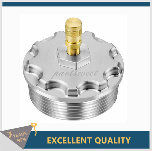 Billet CNC Fuel Filter Cap W/ Pressure Port for Ford 6.0L 2003-2007