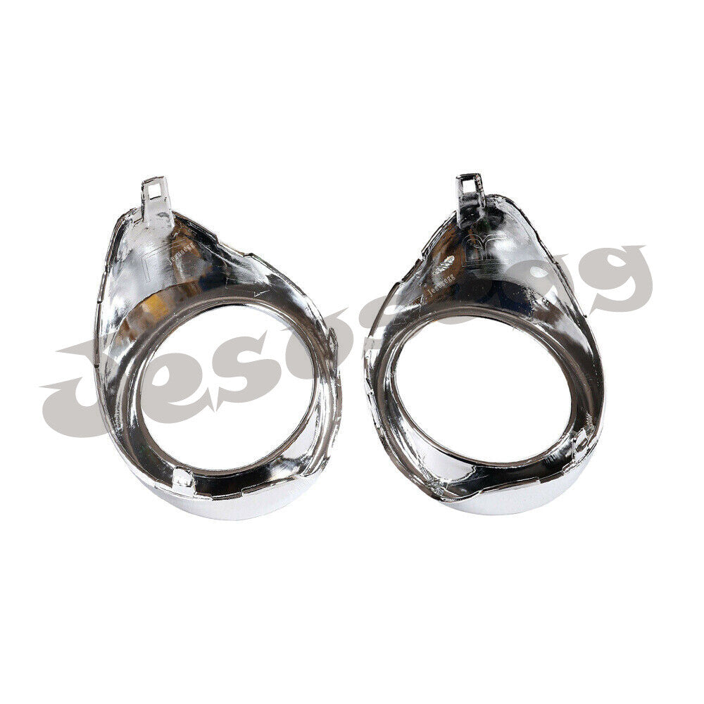 2X RHLH Front Fog Light Chrome Cover Bezel Ring for Lexus ES300h ES350 13-15