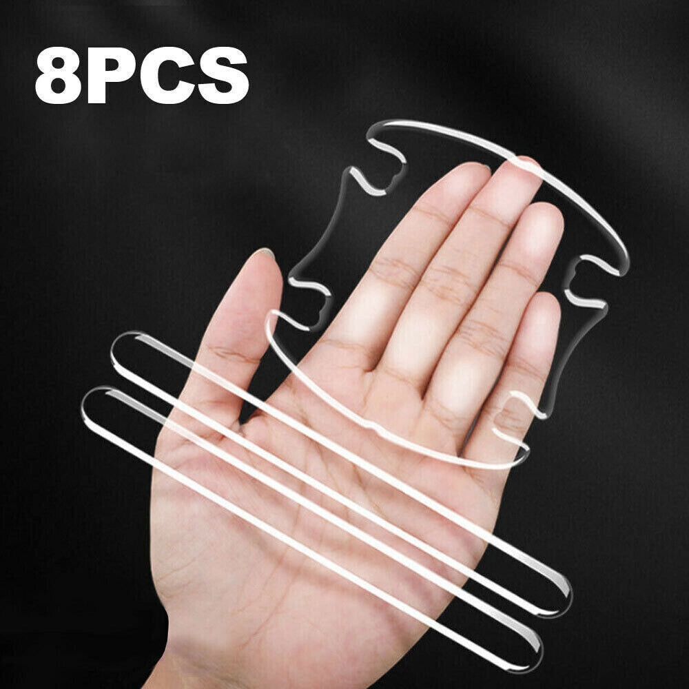 8-piece car door handle cup sticker protector, scratch-resistant cover, accessory trim