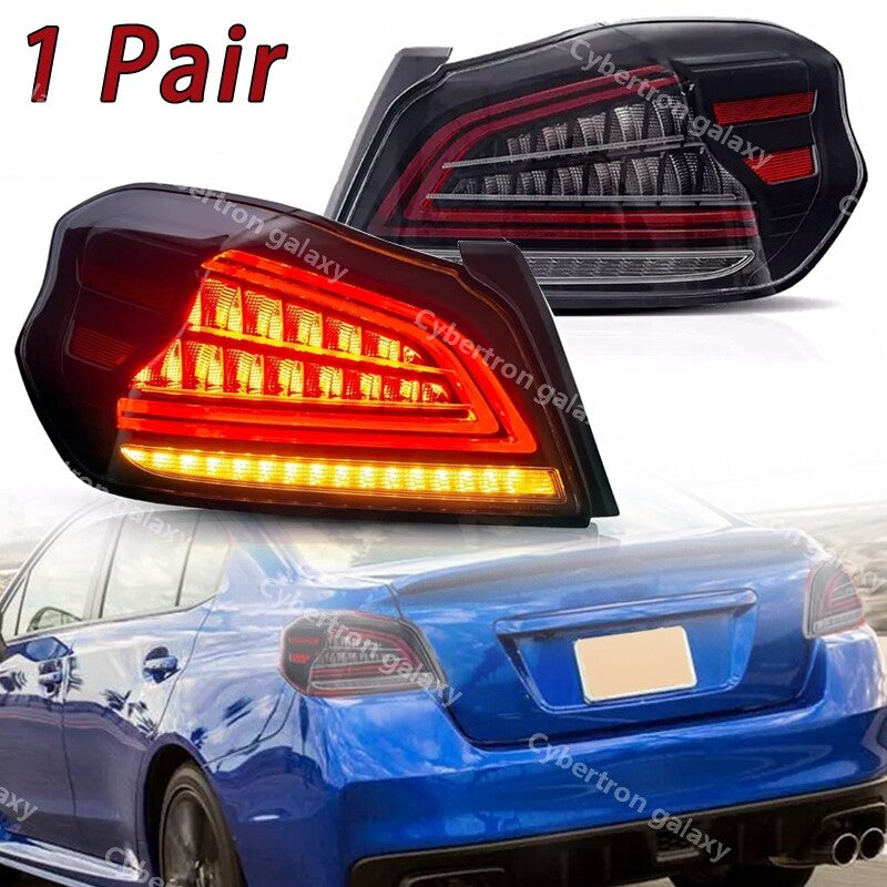 LHRH LED taillights for 2015-2021 for Subaru WRX and for Subaru WRX STI transparent taillights.
