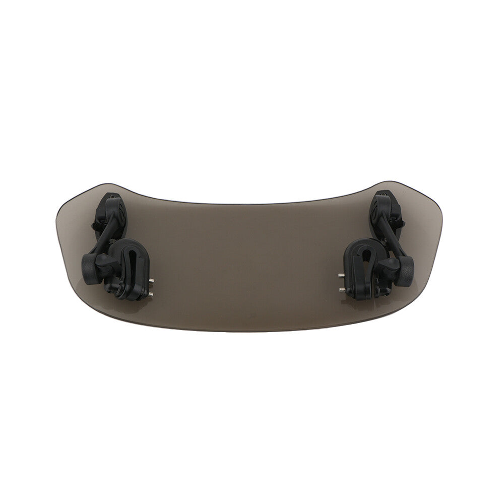Motorcycle windshield extension, boiler windshield deflector universal clip