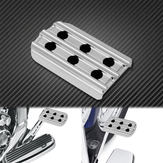 Non-Slip Chrome Brake Pedal Pad Cover Fit for Harley Electra Glide FLH 1980-2021