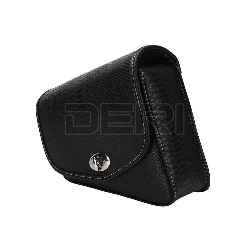 Motorcycle PU Leather Luggage Saddle Bag Left Side For Sportster XL883/XL1200