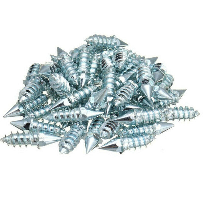 50Pcs Motorcycle ATV Winter Snow Anti-skid Bolt Steel Wheel Tire Nail Snow Chain