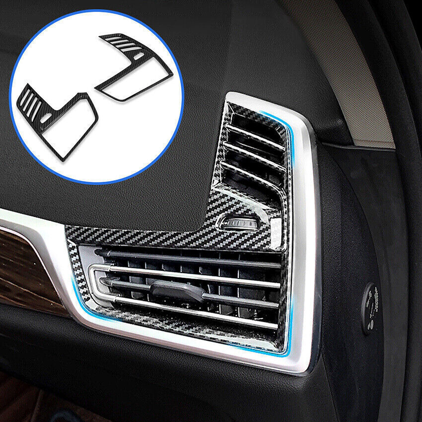 for BMW X5 G05 2019-2023 Carbon Fiber Inner Dashboard Side Air Vent Cover Decors