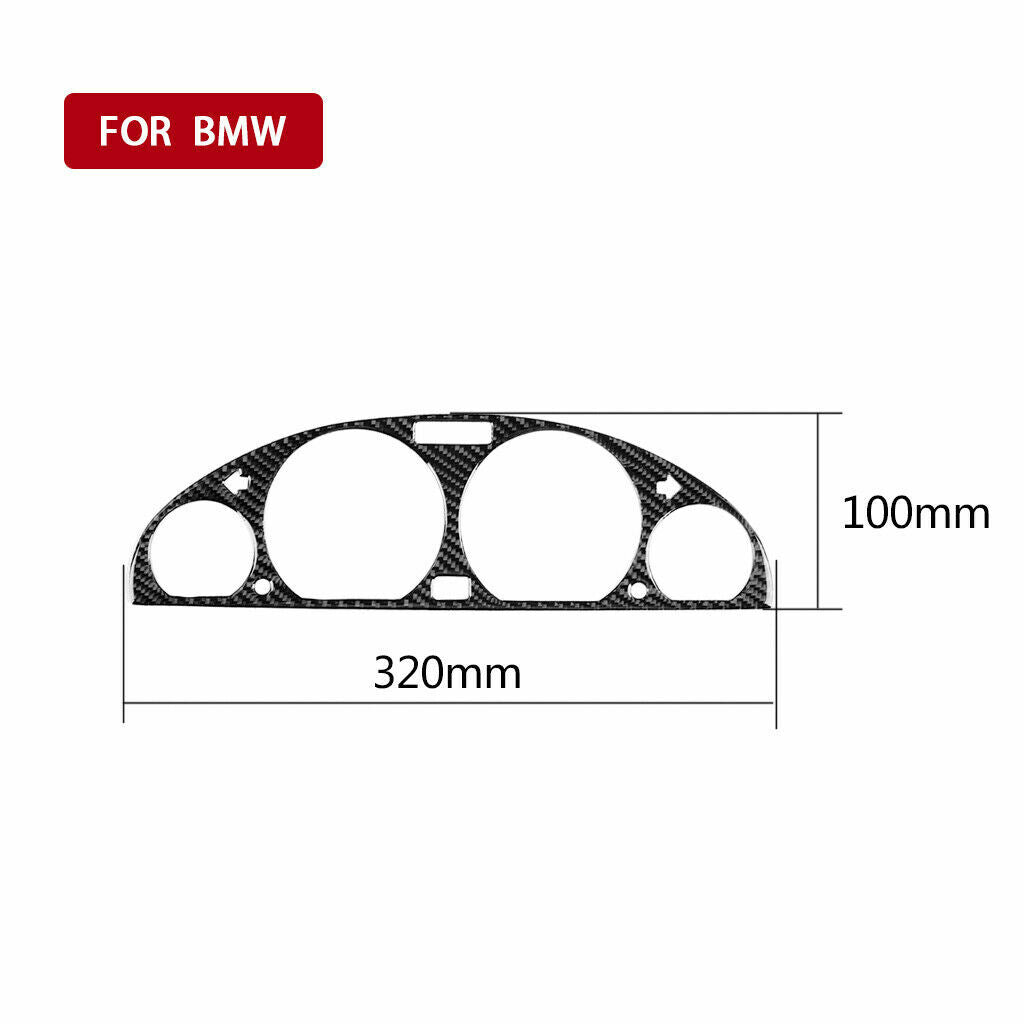 Carbon Fiber Dashboard Instrument Panel Fit for BMW 3 Series E46 M3 1998-05