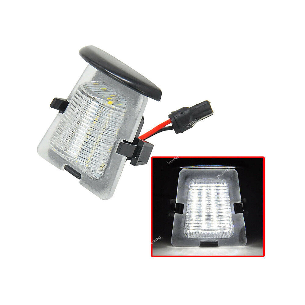 License Plate Light Housing Only with LED Bulb for Jeep for Wrangler JK 2007-2018