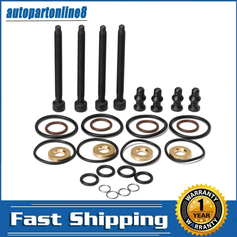 4x Seal Washer With Injector Clamp Bolts Kit for VW for Audi for Seat for Skoda 1.9 2.0 Tdi