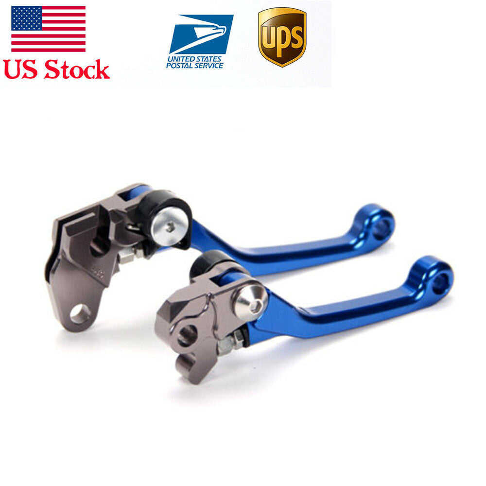 US Dirtbike Brake Clutch Levers for YAMAHA WR250F/WR450F 2005-2015 04-05 Blue