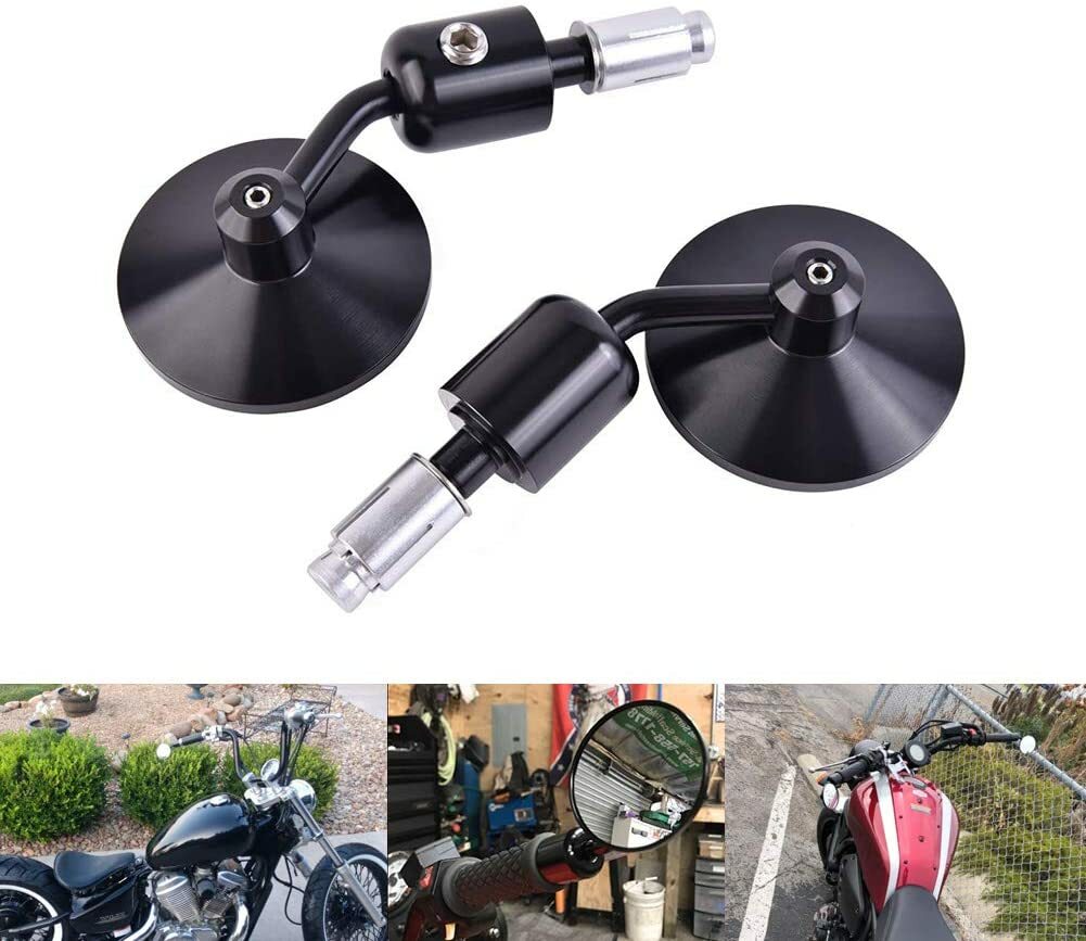 Motorcycle Handlebar Rearview Side Standard 7/8 Hollow Mirror Fit Honde for Yamaha