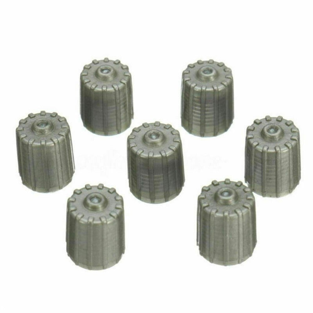 100X Plastic Gray TPMS Tire Tyre Valve Stem Cap Cover Kit,Car Truck Motorcycle