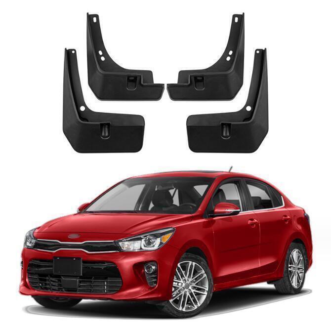 for Kia Rio Sedan 2018-2023 ABS Black Mud Flaps Mud Guards Fender Mudguards 4X
