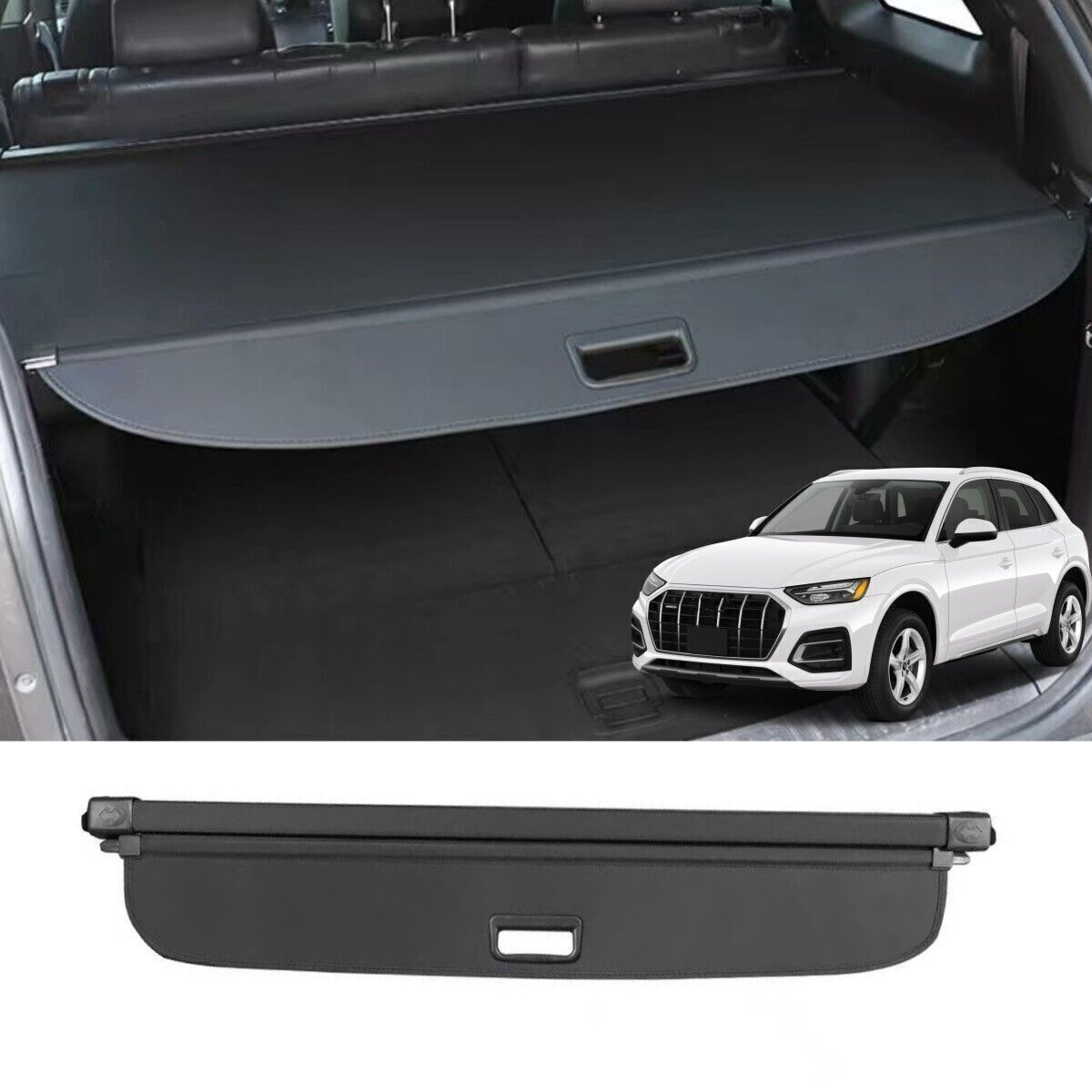 1P Rear Trunk Luggage Cargo Cover Security Protector Shade for Audi Q5 SQ5 18-24
