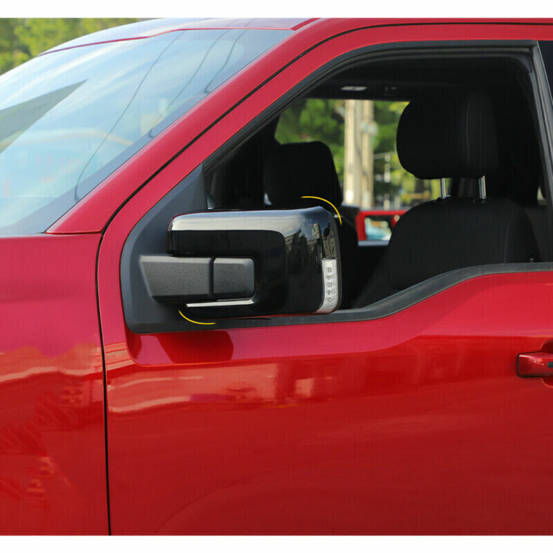 for ford  F-150 F150 2021 2022 2023 Glossy Black Side Rearview Mirror Cover Trim
