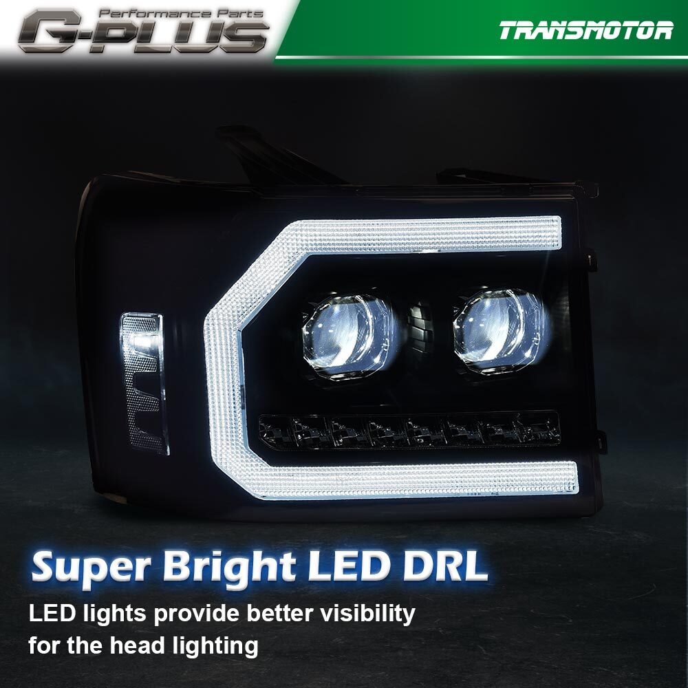 Bright LED DRL Light 07-13 for GMC for Sierra 1500 2500 3500HD