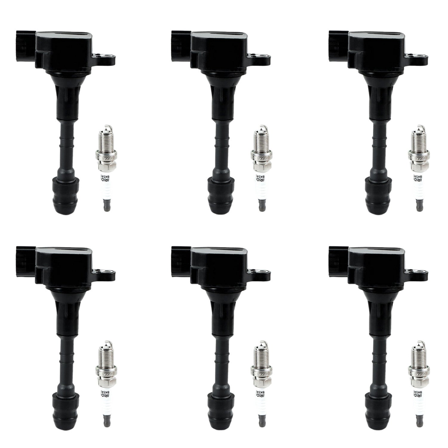 6pcs Ignition Coil + 6pcs Spark Plug for Nissan Frontier Pathfinder Maxima NEW