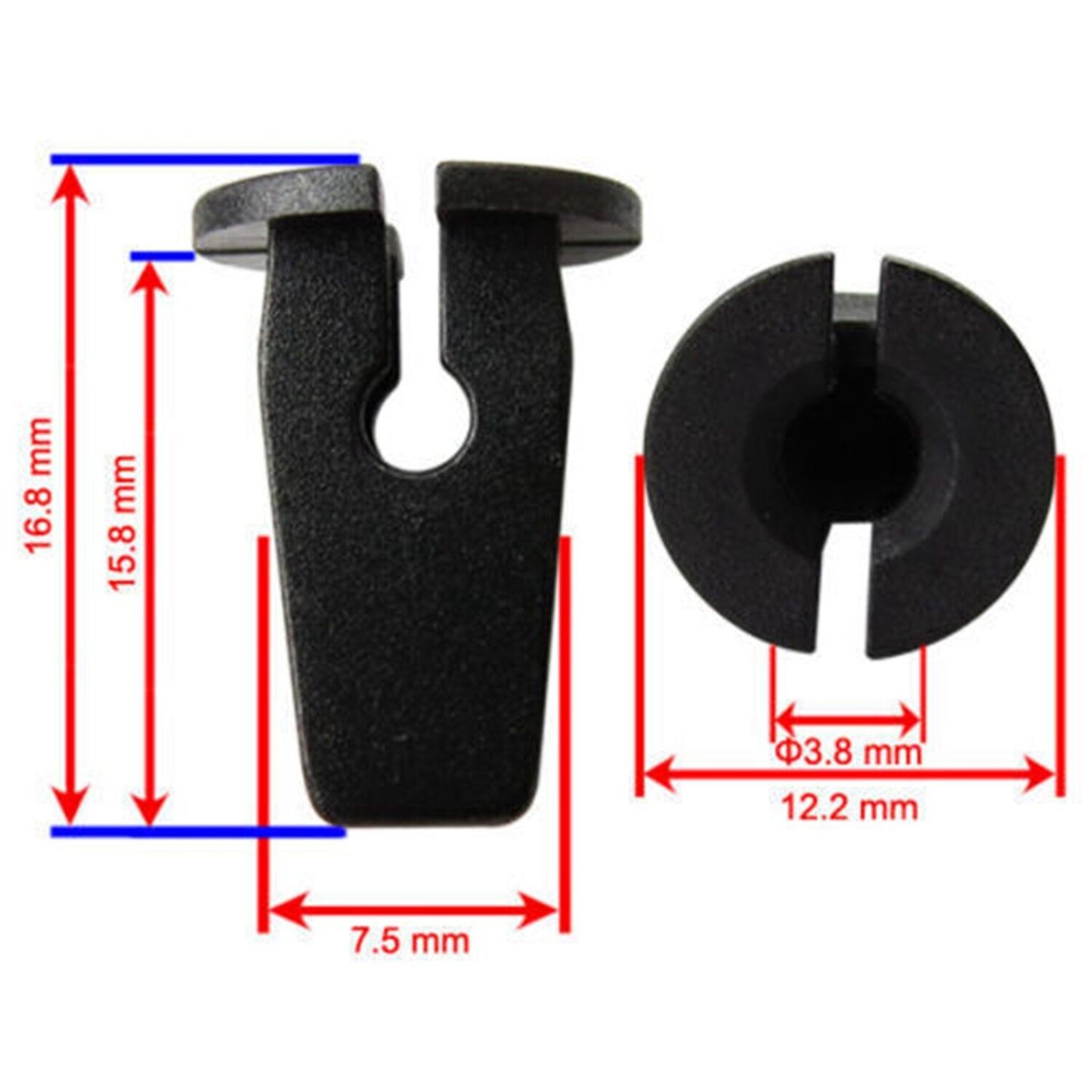 50Pcs for VW for Audi 6N0809966A Bumper Clip Wheel Arch Cover Lock Nuts Grommet