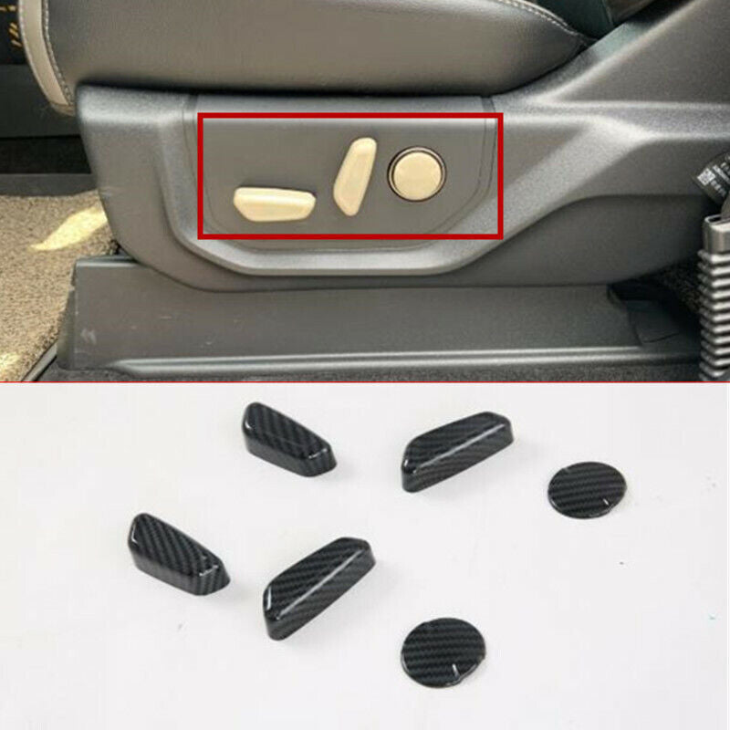for Ford F-150 F150 2017-2020 6PCS Car for Seat Adjustment Switch Button Cover Trim