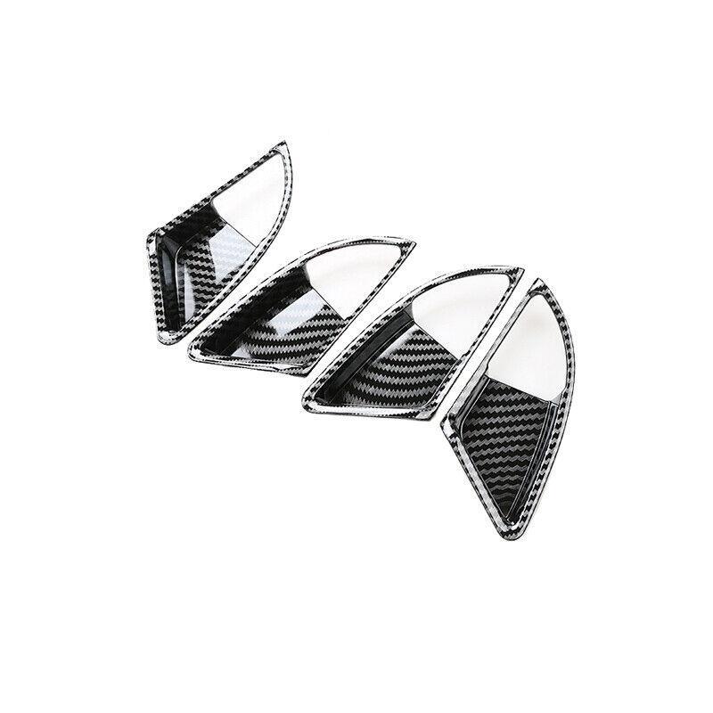 Car for Honda Accord 08-13 4pc Carbon Fiber Interior Door Handle Bowl Cover Trim