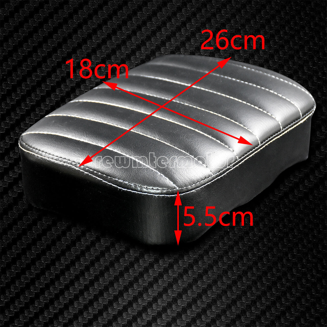 Universal Stripe Rear Passenger for Seat Pad 8 Suction Caps Fit for Harley Chopper