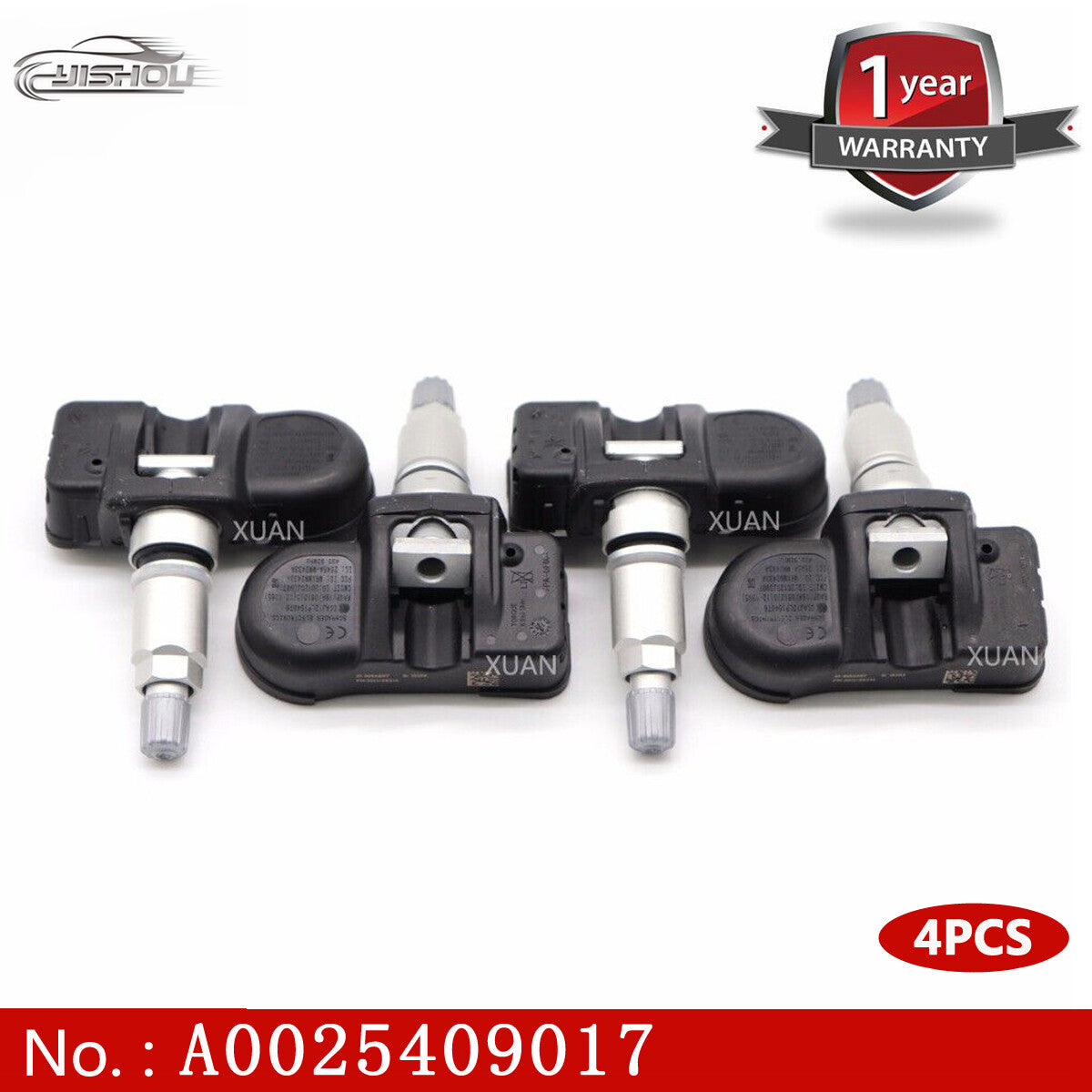 4. Tire pressure sensor suitable for Mercedes-Benz GL550 GLK350 ML350 R350 S350 A0025409017