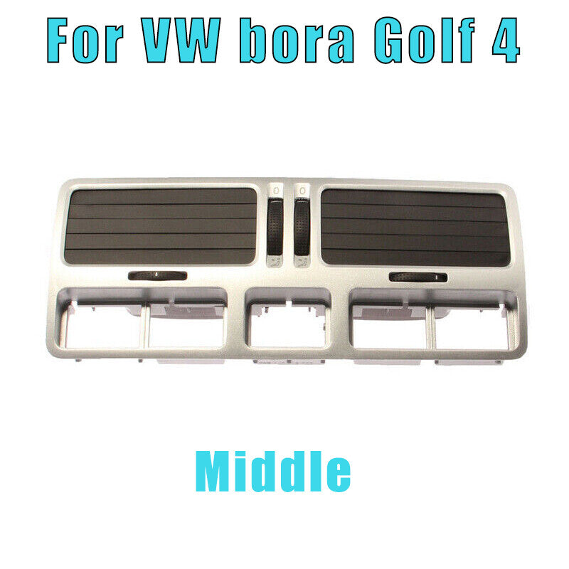 The central silver instrument panel and air vents of the central air conditioning system are suitable for the for Volkswagen for Bora for Golf 4