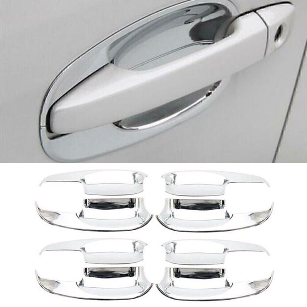 8pcs Chrome Side Door Bowl Cover Trim for Subaru Forester 2013-18 2014 15 16 17