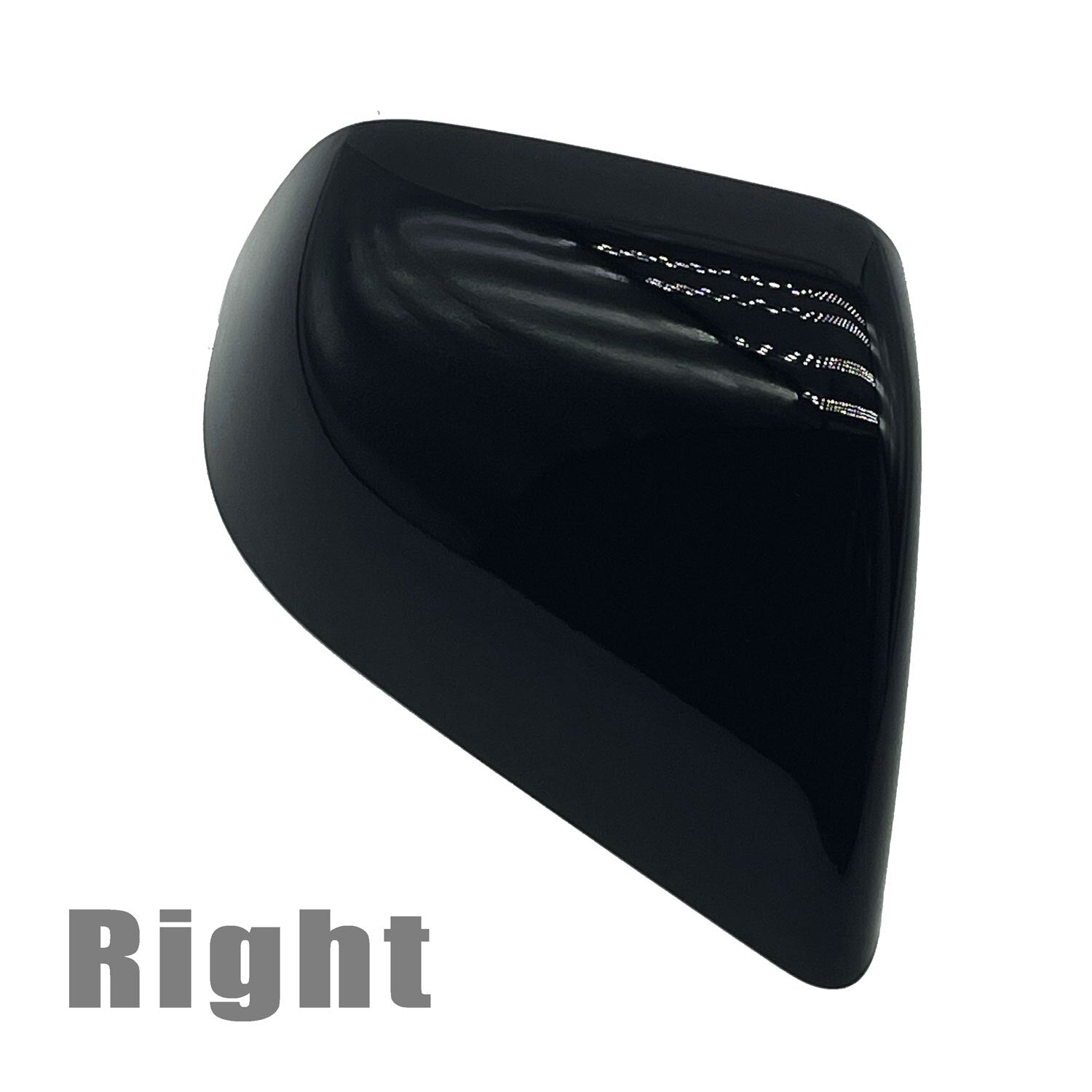 Black Rear Right View Side Mirror Cover Cap Pearl Skull Cap Fits for Tesla for Model Y