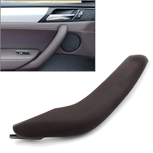 Fit for BMW X3 X4 F25 F26 10-17 Mocha Car Left Inner Door Pull Handle Trim Cover