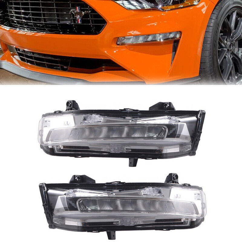 for Ford for Mustang 2018 2019 2020-2022 Pair Front LED Fog Light Driving Lights