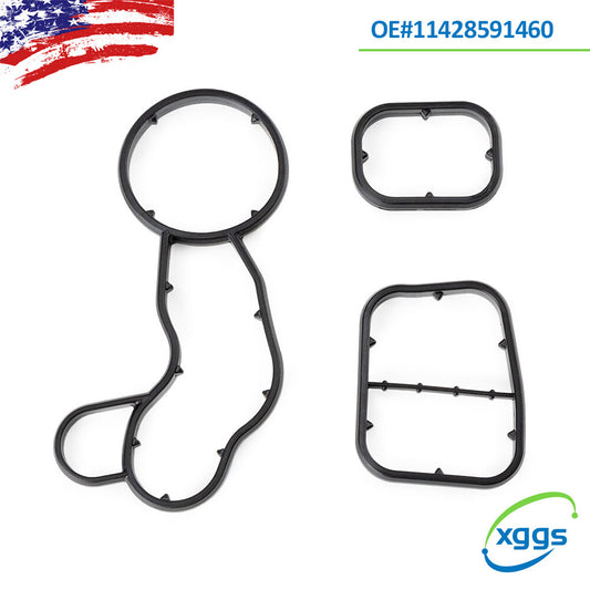 3-piece oil cooler filter housing gasket seal for BMW X1, X2, 430I for Mini Cooper Clubman