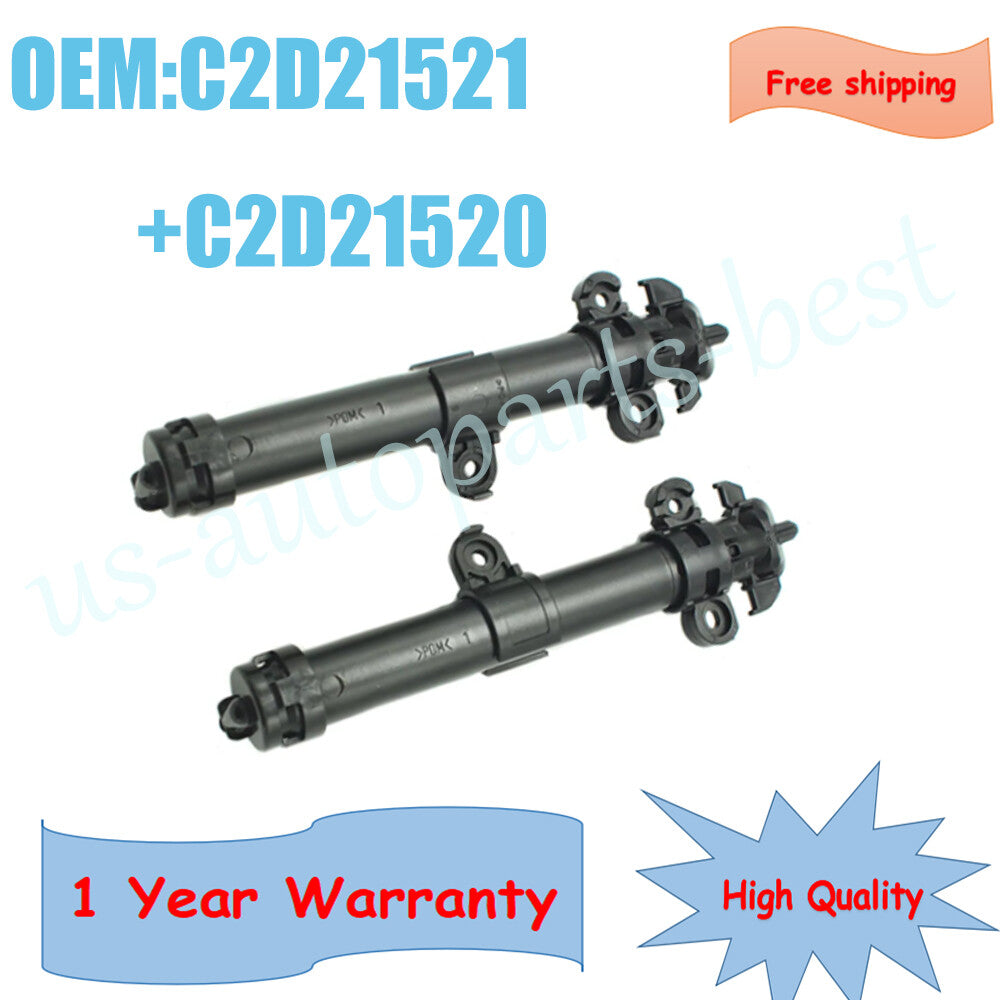 1Pair Front LeftRight Headlamp Washer Jet Nozzle for Jaguar 10-15 XJ X351 XJL