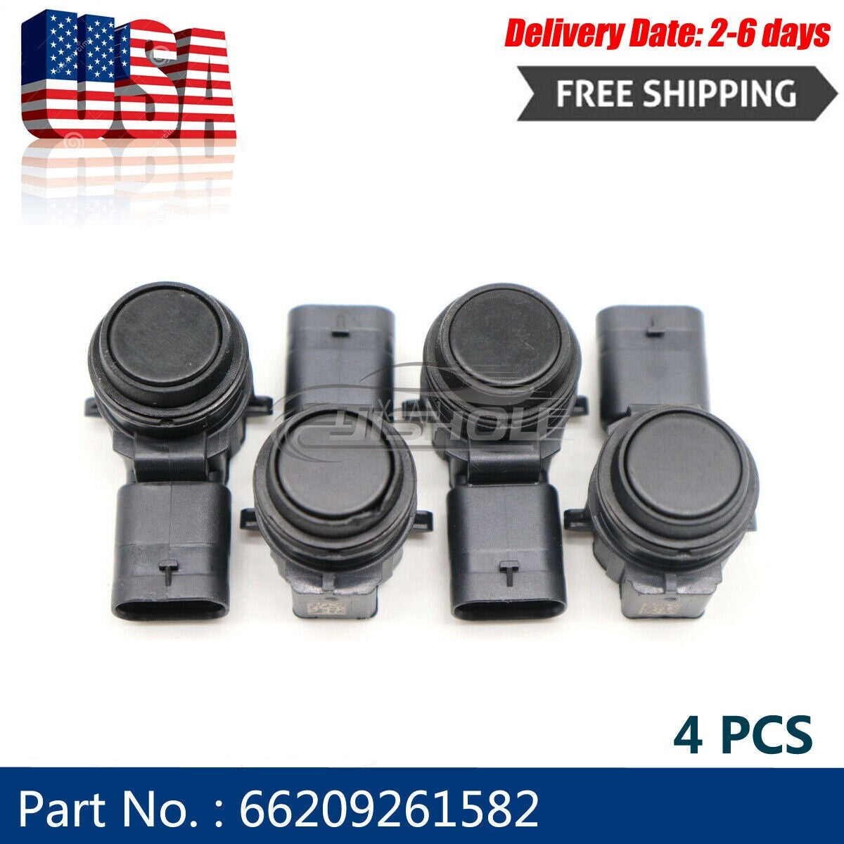 4PCS 66209261582 PDC Parking Sensor Fit for BMW F32 F31 F30 F22 F20 F84 F80 M3 M4