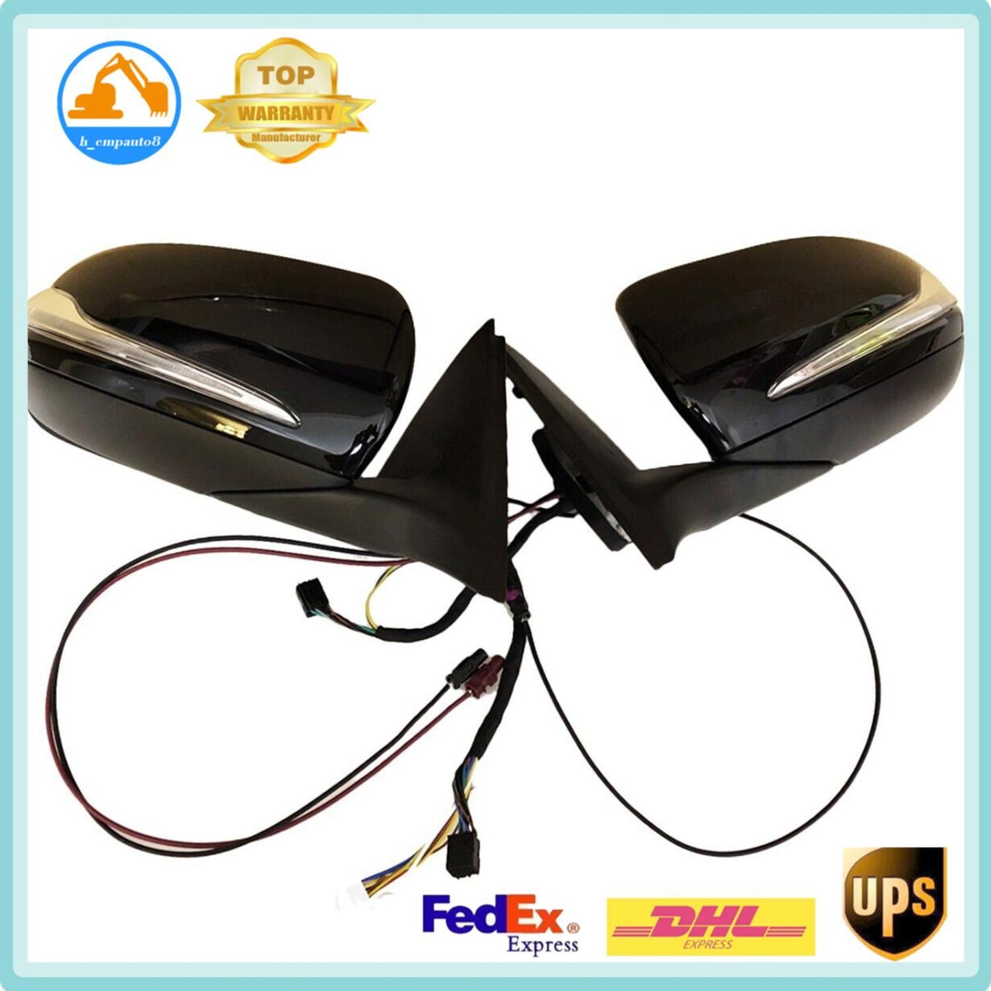 Blind Spot Pair W205 Rear View Mirror fit for Mercedes-Benz C300 C250 C180 C class