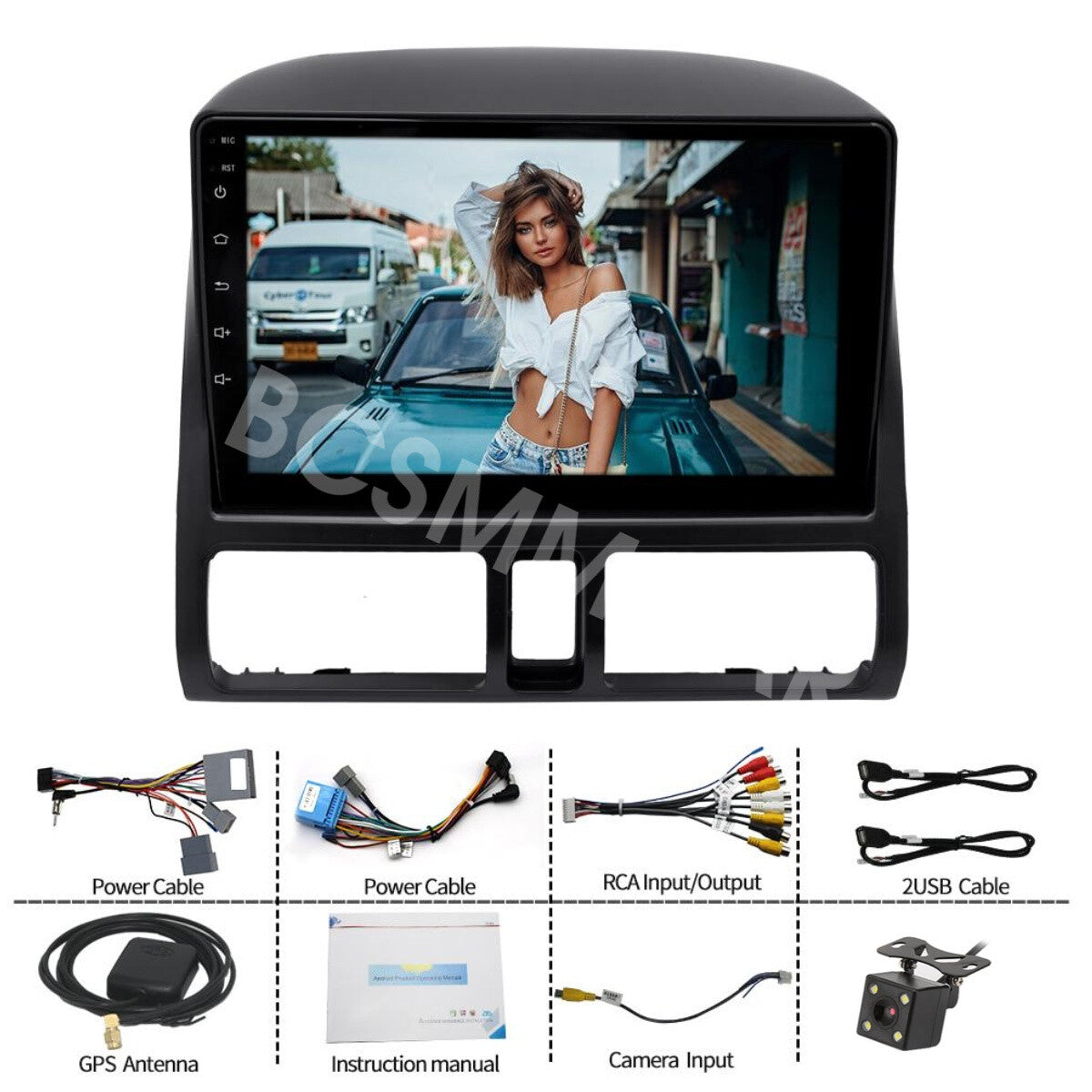 Android 13 For Carplay Car Stereo Radio Fit For 2002-2006 for Honda CR-V CRV Camera