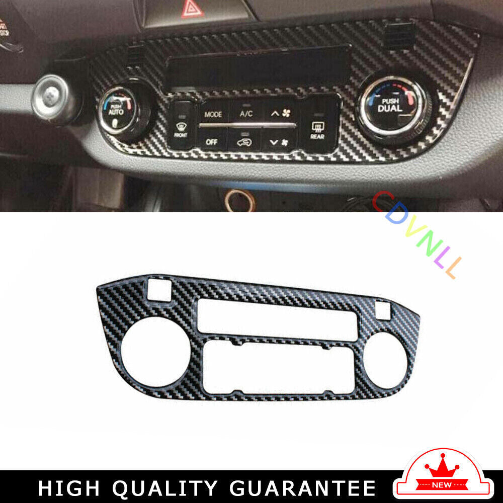 Console AC Switch Control Cover Trim for Kia Sportage R GL 11-16 Carbon Fiber