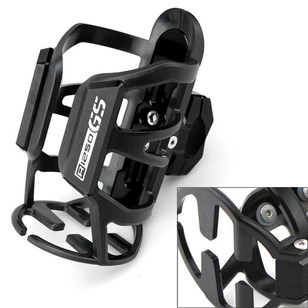 Beverage Water Bottle Drink Cup Holder Stand Fit for BMW R1250 1200 GS ADV LC Black