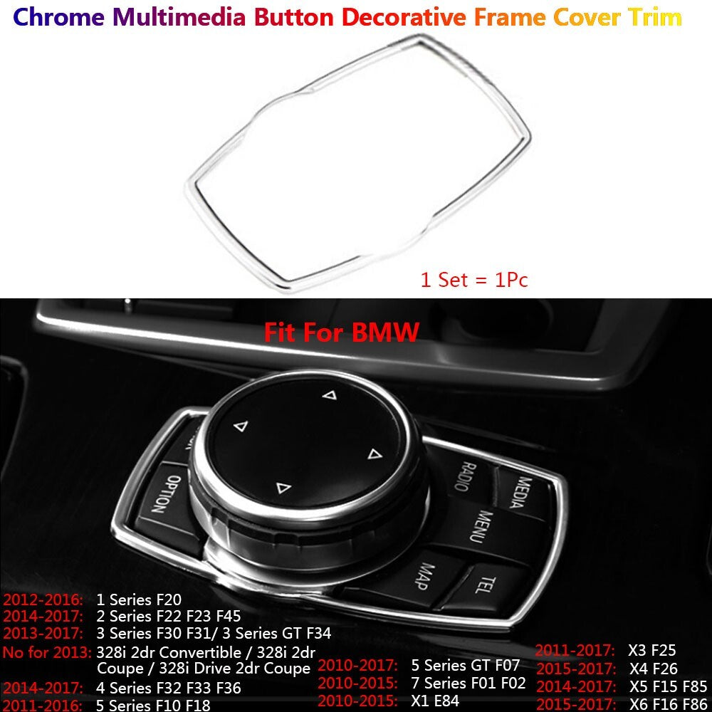 for BMW 1 3 5 7 X3 X4 X5 X6 F10 F07 F20 F30 F15 F16 Multimedia Button Cover Trim