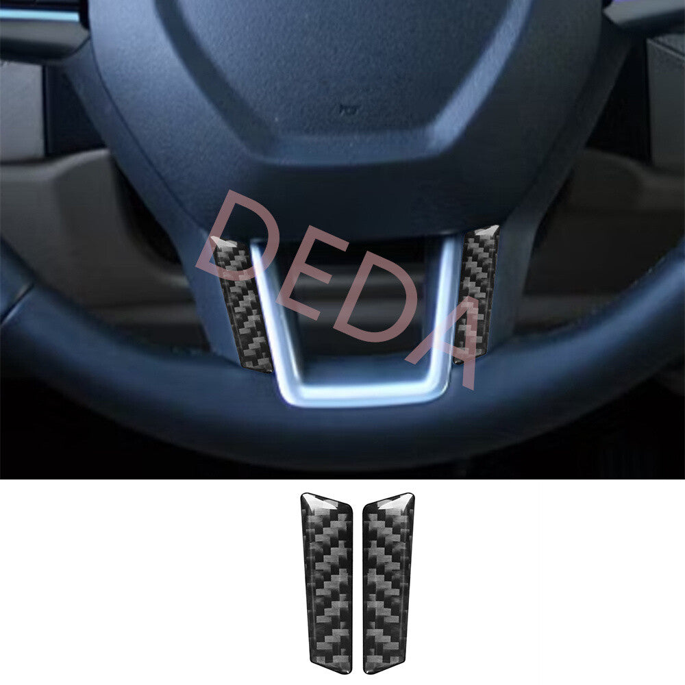 Steering Wheel Chin Side Trim for Land Rover Discovery Sport 2015-19Carbon Fiber