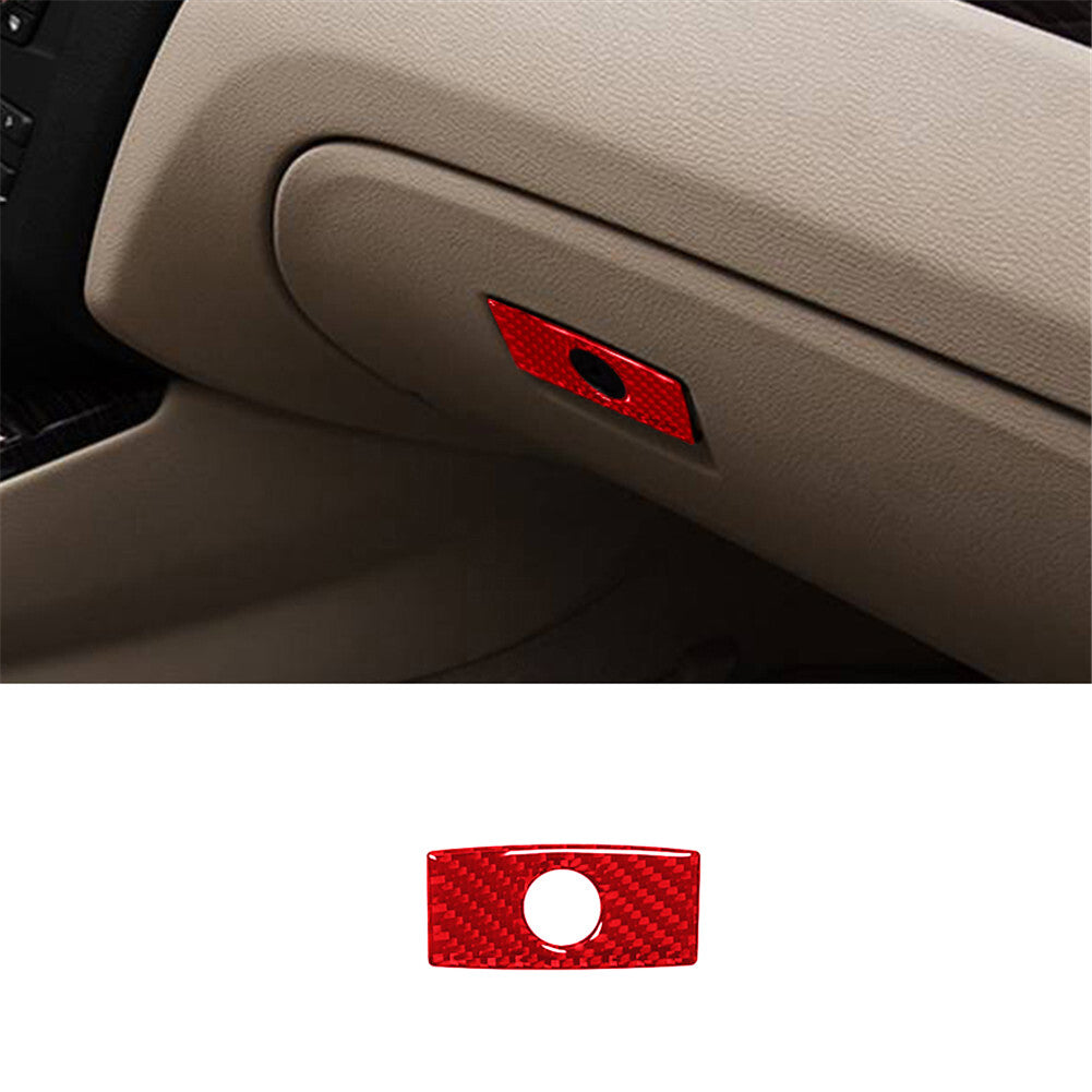 Carbon Fiber Passenger Storage Handle Cover Trim for Bmw X3 F25 X4 F26 2011-2017