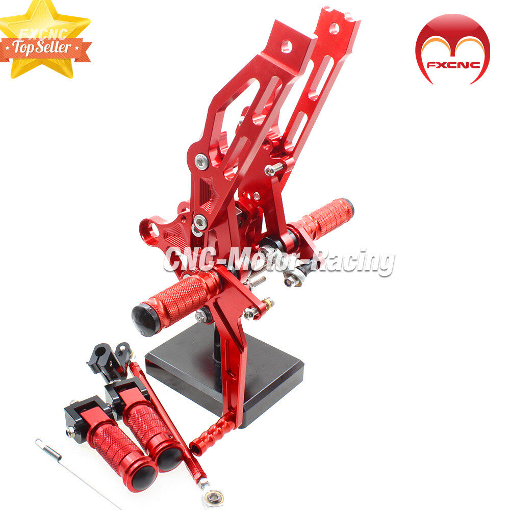 Red color for Honda GROM MSX125 2012-2013-2014-2015-2016 CNC rear footrest spikes.