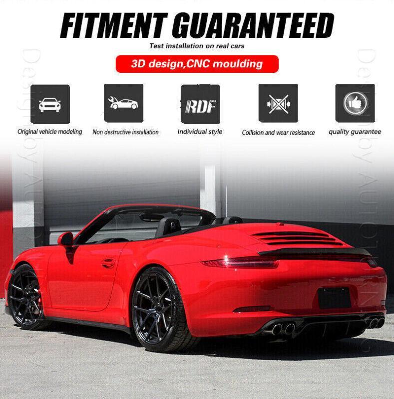 carbon fiber rear trunk lip spoiler suitable for Porsche 911 991 2012-2018