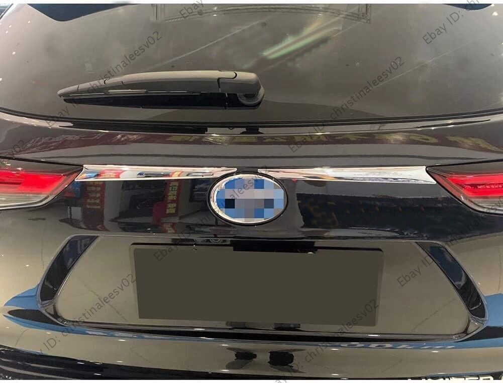 2X Chrome Rear Trunk Tailgate Moulding Strip Trim for Toyota Highlander 20-2024