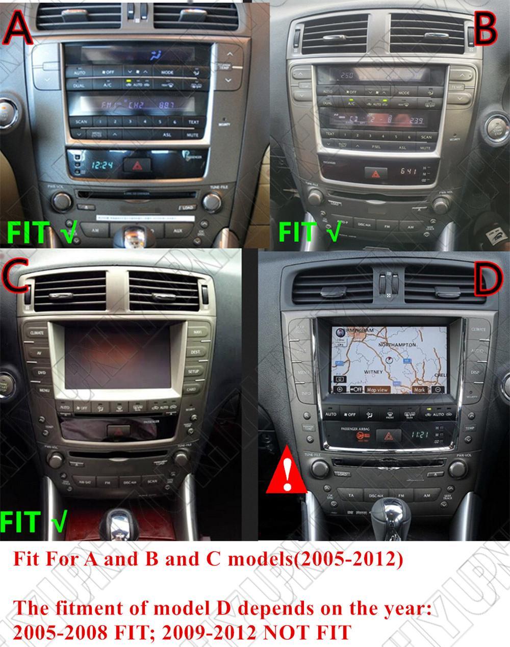 10.33 For 05-12 for Lexus IS250 IS300 Carplay 4+32G Stereo Radio GPS Wifi FM Player